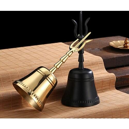 Taoist and Buddhist instruments, Taoist bell, pure copper polished Trident bell