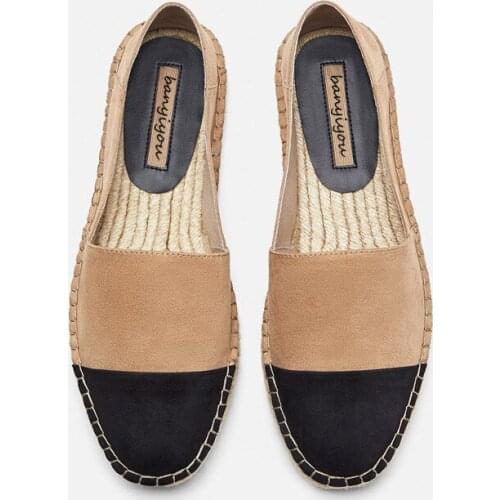 2021 Autumn Flat Bottom Grass Woven Fishermans Shoes Lazy Flats Shoes Woman Flock Mixed Colors Casual Loafers Sport Sneakers