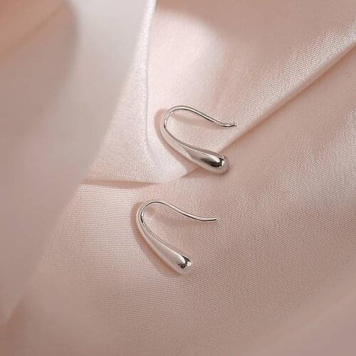 Hot Sale Silver Color Earring Fashion Jewelry Teardrop/Water drop/Raindrop Dangle Earrings For Women Valentine Gifts