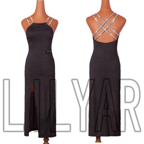 New Latin Dance Dress Competition Dress Costumes Skirt Performing Dress Adult Customize Children Red Matador Skirt Split Skirtes