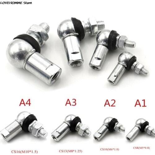 1PC High Quality Ball Head Joint Rod End Bearing M5 M6 M8 M10 Right Angle CS8/CS10/CS13/CS16 Anti-dust Ring