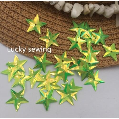 10g/Lot 15mm Golden Light Five Star Sequins PVC Paillettes Party Wedding Crafts DIY Sewing Clothes Lentejuelas Accessories