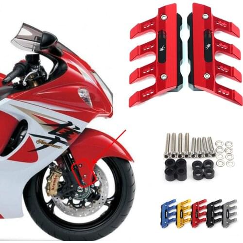 For SUZUKI HAYABUSA GSX1300R GSX 1300R Motorcycle CNC Accessories Mudguard Side Protection Block Front Fender Anti-Fall Slider