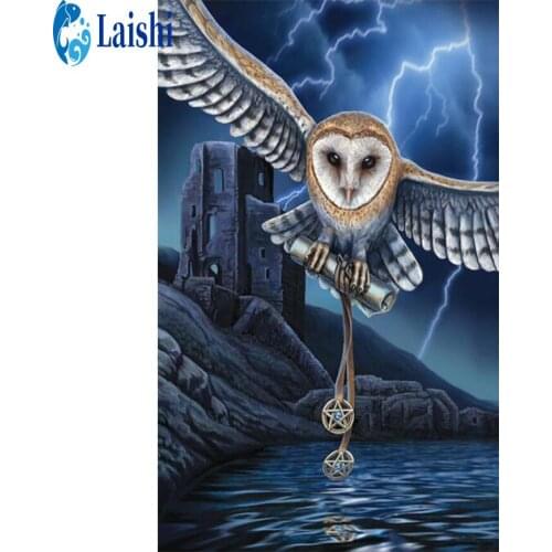 New 5D Crystal Diamond Painting Wing animal owl DIY Round Diamond Cross stitch Embroidery Home Decoration Christmas Gift picture