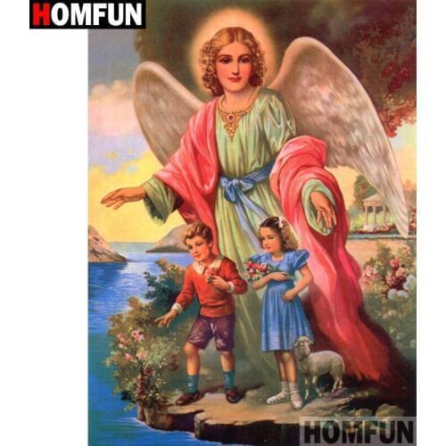 HOMFUN Full Square/Round Drill 5D DIY Diamond Painting "Religious figure" Embroidery Cross Stitch 5D Home Decor A07134