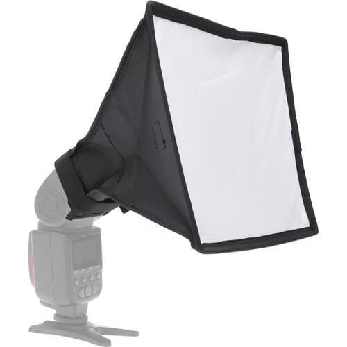 Andoer 20 * 30cm / 7.9 * 11.8in Portable Photography Flash Diffuser Mini Softbox Kit for DSLR Speedlite Flash