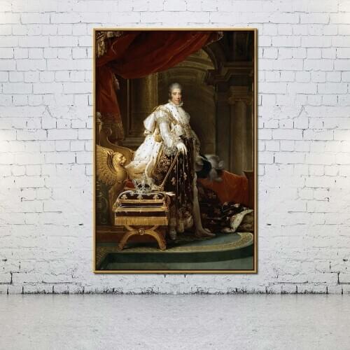 Artcozy Oil Canvas Painting king charles x of france For Home Decoration Wall Art