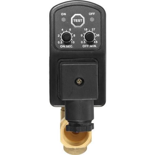 AC220V 1/2inch Electronic Timed 2 way Air Compressor Gas Tank Automatic Drain Valve