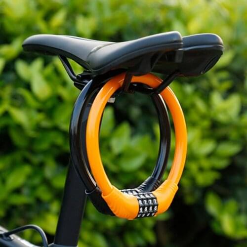 Bike Chains Blocks and anti-theft Cord Cable Lock Tough Security Steel Wiring Bike Cycling Bicycle Lock Portable Accessories