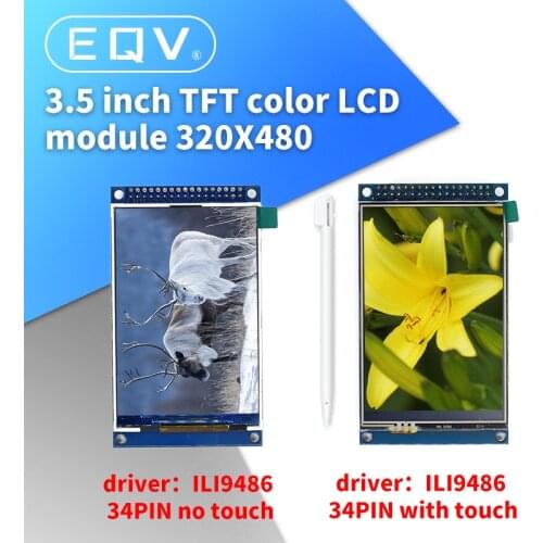 3.5 inch TFT color LCD module 320X480 320*480 Ultra HD support STM32 C51 ili9486 16 bits parallel 34PIN with touch xpt2046