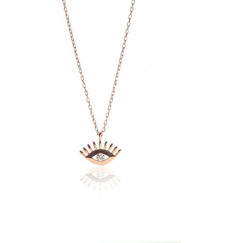 Design Necklace - Eye Model - Stylish & Chic - Womens 2021 Fashion - Gift & Daily Use - Elegant - Minimal