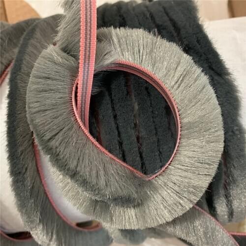 Felt Draught Excluder Wool Pile Seals Weatherstrip Window Door Brush Seal 7mm 7x20mm 10m Gray