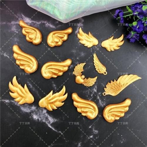 Angel Wings Shaped Cake Decoration Mold Chocolate Candy Baking Tool Craft Silicone Cake Mold kitchen Pastry Tool