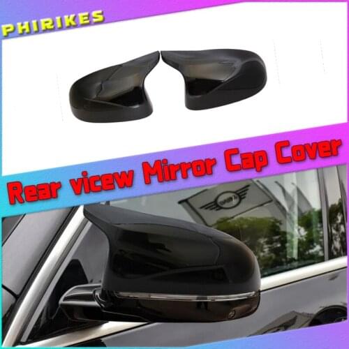 Car Side Door Rearview Side Mirror Cover Cap For BMW F15 X5 F16 X6 F25 X3 F26 X4 Carbon Fiber color Parts styling