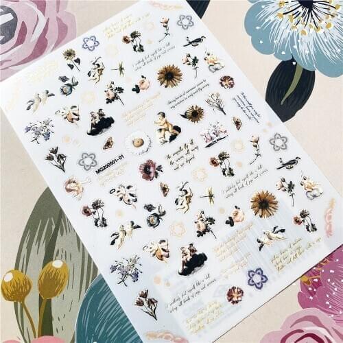 MG200501-01 Angel Cupid 3D Back glue Nail decal Nail sticker Nail decoration Nail art Nail ornament