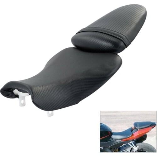 Motorcycle Driver Passenger Seat Pillion Cushion For Suzuki GSX-R 1000 GSXR1000 2007-2008 Front & Rear