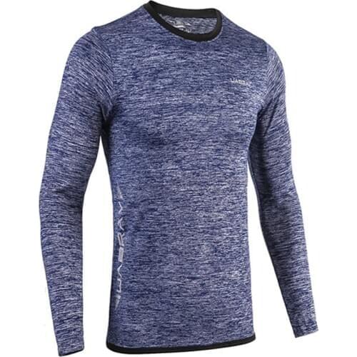 Men Fitness Clothes Long-Sleeved Quick-Drying Sportswear Basketball Running Spring Autumn Cycling T-shirt Workout Tops