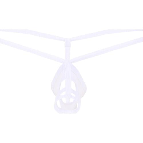 Mens Crotchless Sissy Panties Lingerie Briefs T-back Open Penis Pouch Bondage Bikini G-String Thong Underwear Underpants