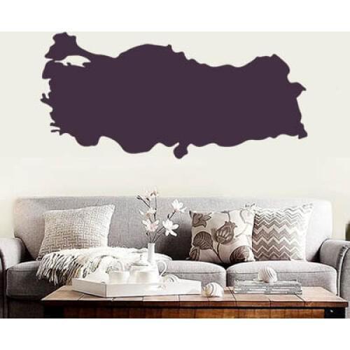 Turkey map Globe Earth Country wall vinyl sticker custom made home decoration fashion design