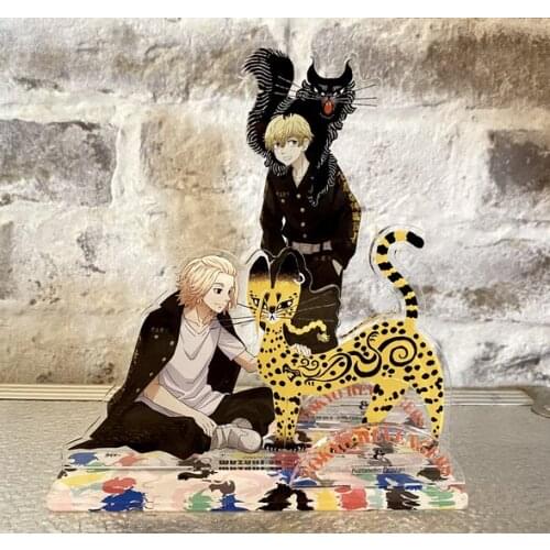 Anime Tokyo Revengers Animal Series Acrylic Stand Figure Model Plate Display Tabletop Decor Toy Sano Manjirou Hanagaki Takemichi