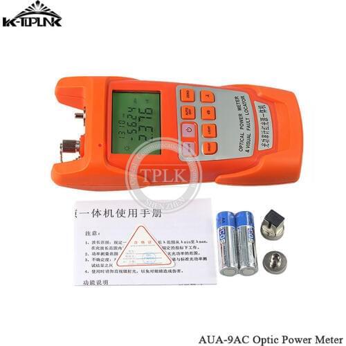 OPM AUA-9AC 2 in1 Handheld Multifunction FTTH Optic Laser power meter & 30MW Visual Fault Locator VFL Optical Laser Light Source