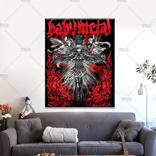 BABYMETAL Music Rock Band Singer Poster Gift Canvas Painting Wall Art Picture for Living Room Decoration