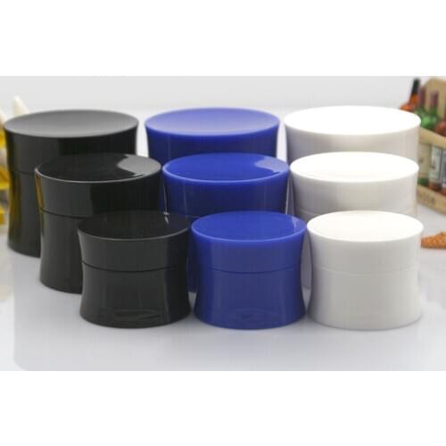 15g/30g/50g Empty Tight Waist Container Refillable Bottles Travel Use Cosmetic Jars Pot Lotion Shampoo Container Plastic