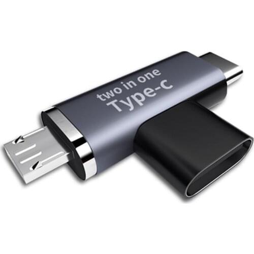 2 In 1 USB C Splitter Type C Male To Dual Type C Female Headphone Charger Adapter Splitter Converter