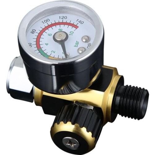 1pcs Air Line Control Compressor Pressure Gauge Relief Regulating Regulator pressure regulator spray gun regulator