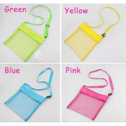Christmas gifts Wholesale Children Mesh Shell Bag Summer Beach Seashell Shell Tote Bag Shells Receive Practical Storage Bag New