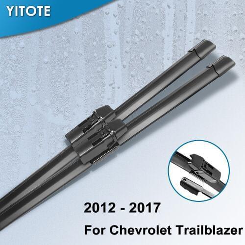 YITOTE Windscreen Wiper Blades for Chevrolet Trailblazer Asia Pacific Model Fit Top Lock Arms 2012 2013 2014 2015 2016 2017