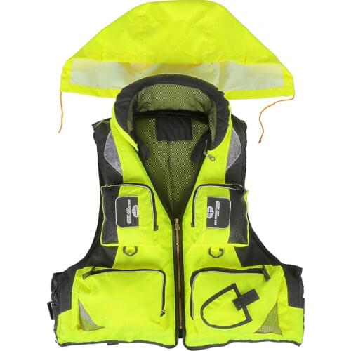 L-XXL Professional Life Jacket Vest Fishing Polyester Adult Safety Life Jacket Survival Life Vest Swimming Boating Drifting
