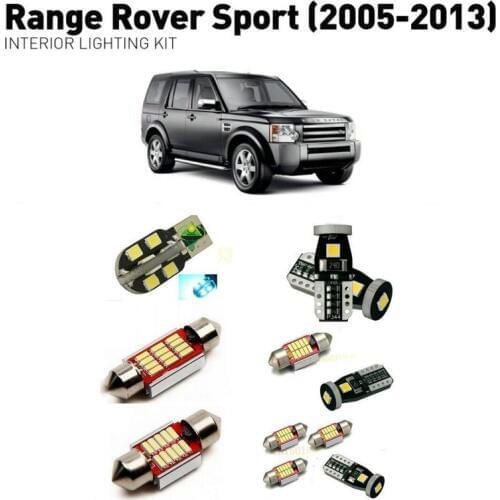 Led interior lights For Land Rover range rover sport 2005-2013 7pc Led Lights For Cars lighting kit automotive bulbs Canbus