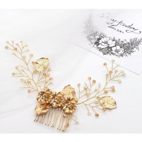 Tiaras Hairpin Accessories Bridal Hair Comb Ladies Headdress Jewelry For Wedding Jewelry Crown