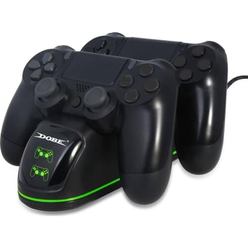 For PS4 Controller Charger Dual Charging Dock Station with LED Indicator for Playstation 4/PS4 Slim/PS4 Pro Wireless Gamepads