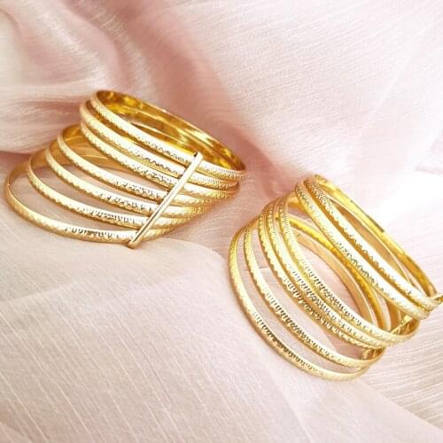 Female luxury metal bracelet thin bracelet fashion jewelry bracelet chic elegant pattern 7 pieces SZ1434-24