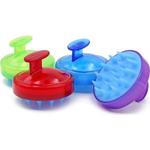 1pc 8 Colors Massage Brush Head Body Massager Brush Washing Hair Relaxing Massage Brush