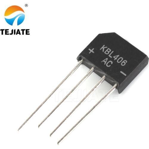 10PCS KBL406 4A 600V Diode Bridge Rectifier