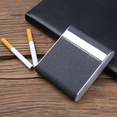 20 Capacity Cigarette Boxes Stainless Steel Cigarette Case Mulitfuntional Cigarette Container Tobacco Rack Smoking Gadget Gifts
