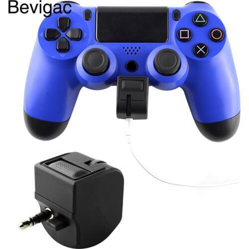 Bevigac 3.5mm Headphone Earphone Adapter with Microphone Volume Control for Sony PlayStation Play Station 4 PS4 Slim Pro