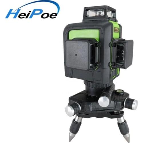 360 degree Rotary cross line nivel laser 12 lines laser line leveler green beam 3D laser level