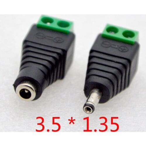 5 Set/lot DC Power Socket 3.5X1.35mm,5.5X2.1mm,5.5X2.5mm 12V DC Power Interface Male And Female Plug Connector Special