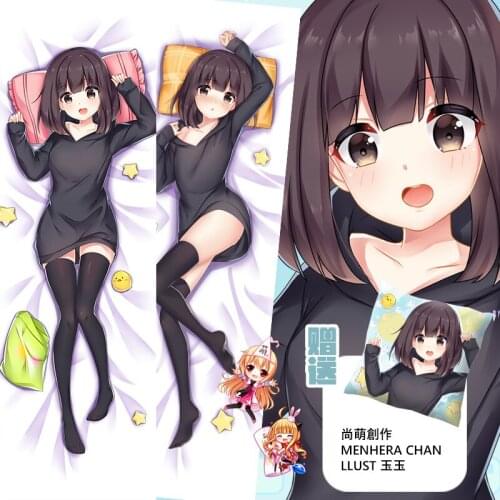 Anime Game NanaseKurumi Menhera-Chan Dakimakura Hugging Body Pillow Case Otaku Male Pillow Cushion Cover Costume Holiday Gift SM