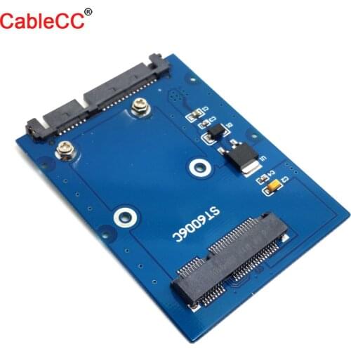 Cablecc Converter Adapter Durable 50mm Small board mSATA SSD to 2.5" SATA Drive Small Low Profile