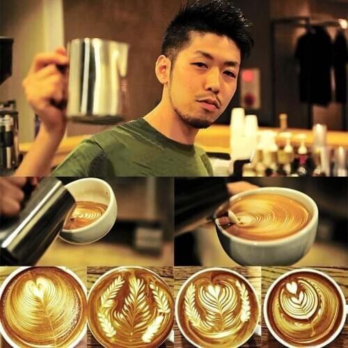 Latte Cup 100/150/200/350MLStainless Steel Home Handle Coffee Garland Cup Jug Kitchen Accessories