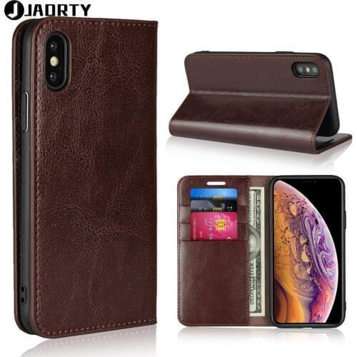 On Case For Coque Apple iPhone Xs Max Cover for iPhone XR Xs Max Luxury Genuine Leather Wallet Flip Case Phone Stand Cover