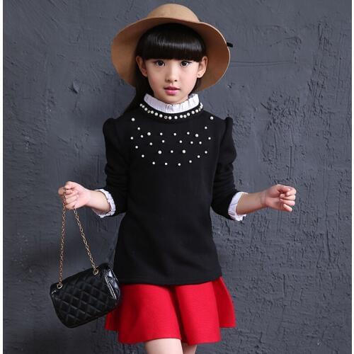 Kids Clothes 2019 Autumn Shirts For Girls Blouse Children Clothing Cotton Child Shirt Cute Shirt Blusas 4 Colors Age 3-15Y