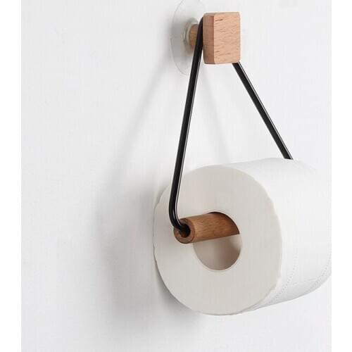 Paper Towel Dispenser Wooden Paper Roll Holder for Bathroom Paper Towel Dispenser Toilet Paper Holder Stand Towel Holder