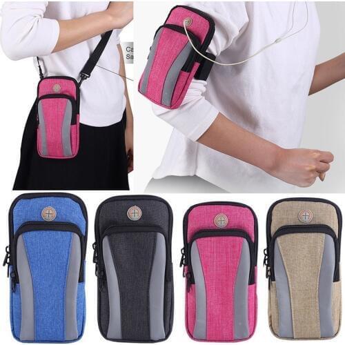 For 6 inch Mobile Phone Arm Band Hand Holder Case Gym Outdoor Sport Running Armband Bag For iphone on hand shoulder arm pouch