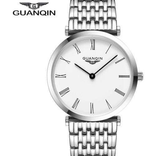 GUANQIN Women Watches 2020 Luxury Top Brand Watch Women Casual Fashion Gold Silver Steel Quartz Girl Watches relogio feminino